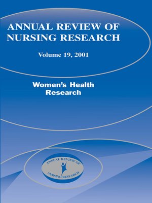 cover image of Annual Review of Nursing Research, Volume 19, 2001